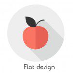 pomme flat design
